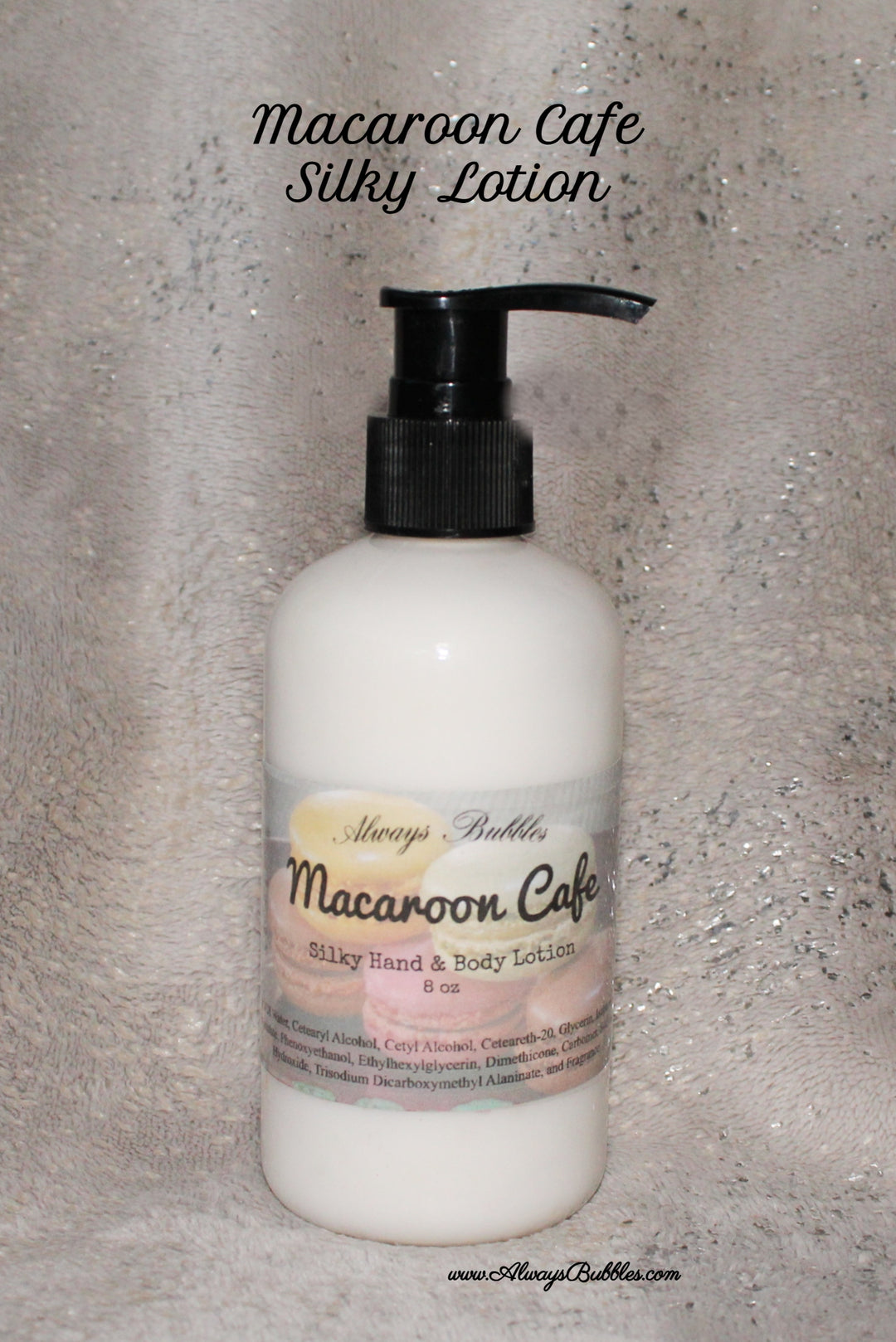Macaroon Café – Silky Hand & Body Lotion by Always Bubbles