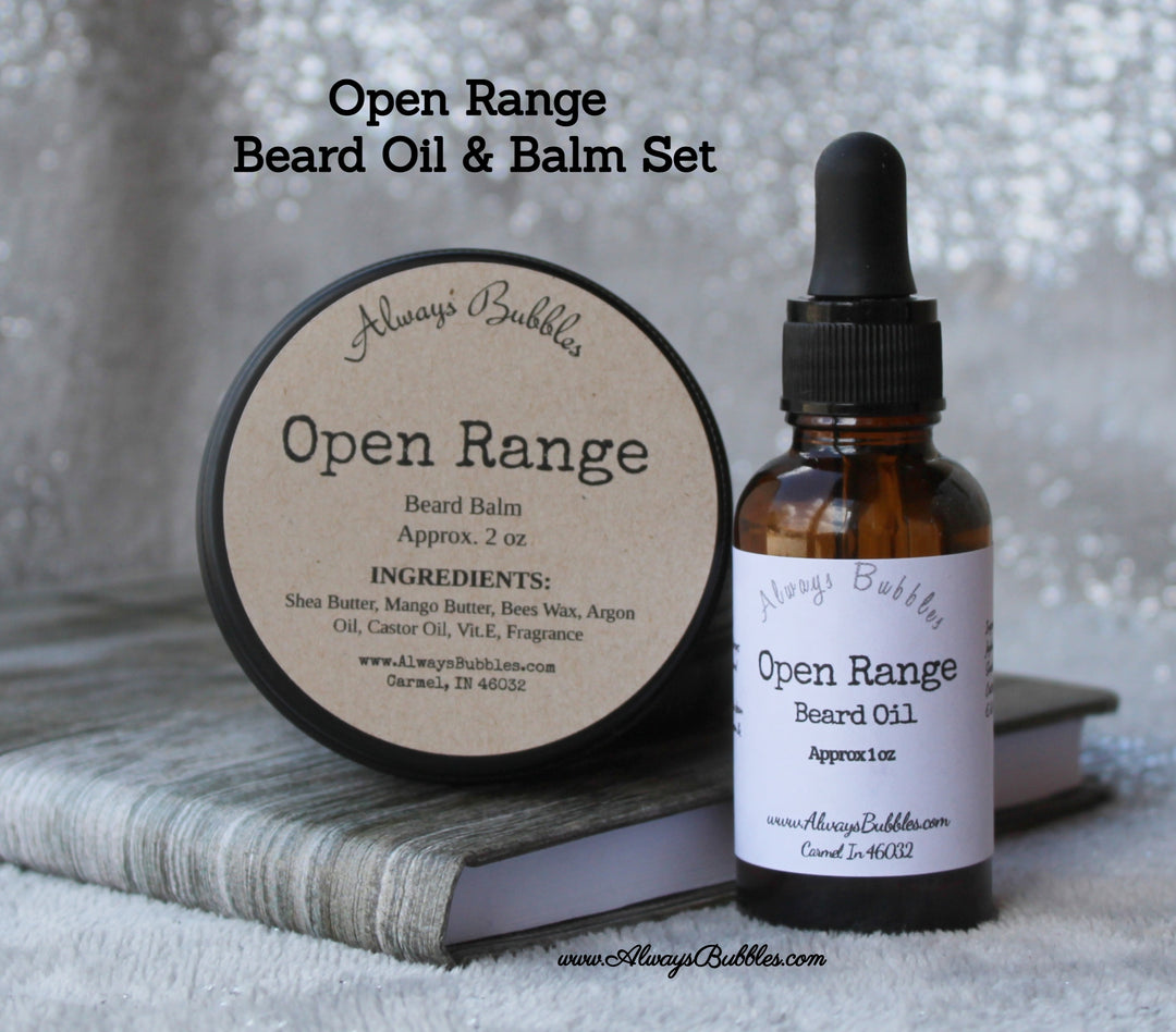 Open Range Beard Oil & Balm Set