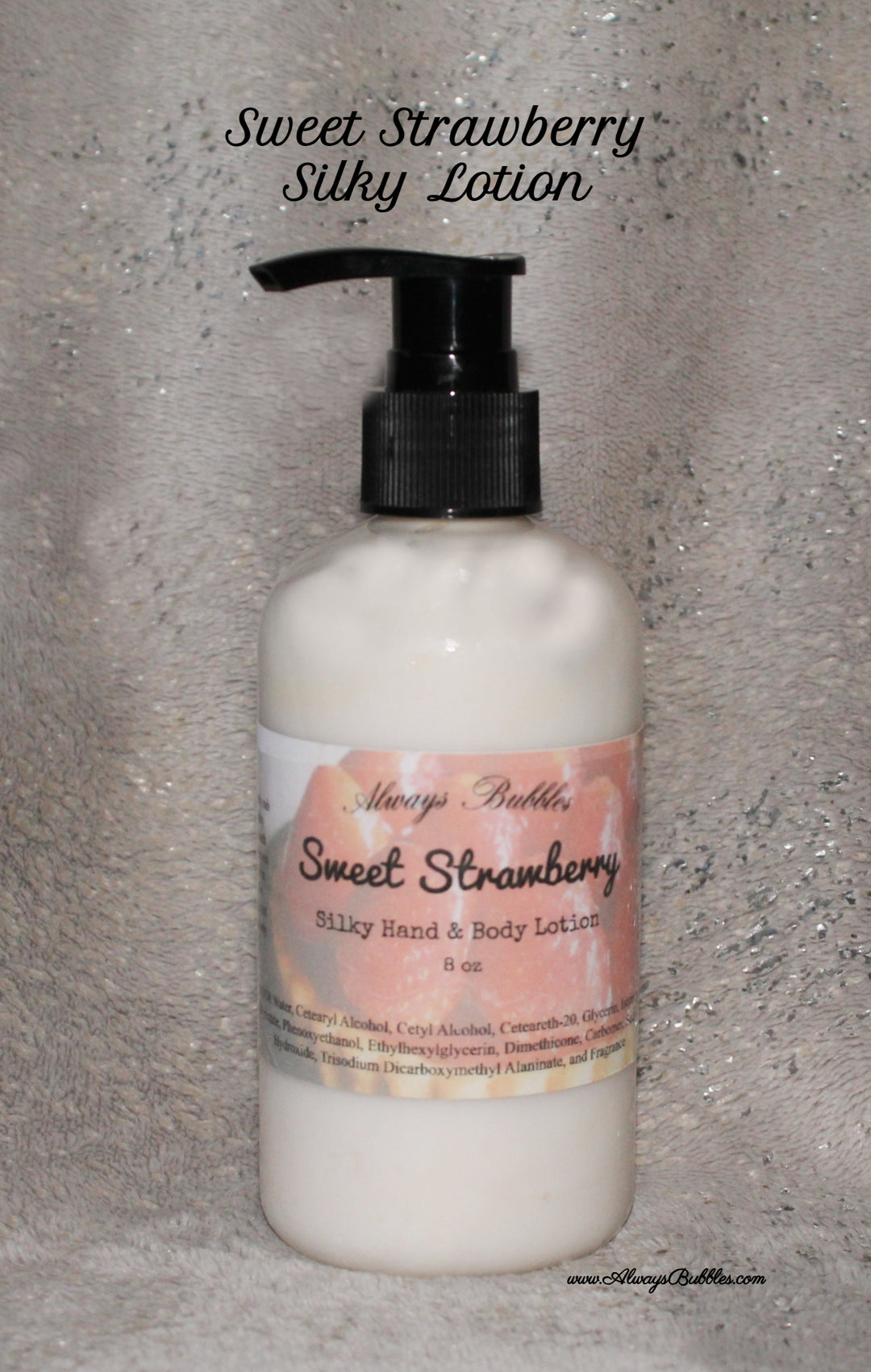 Sweet Strawberry – Silky Hand & Body Lotion by Always Bubbles