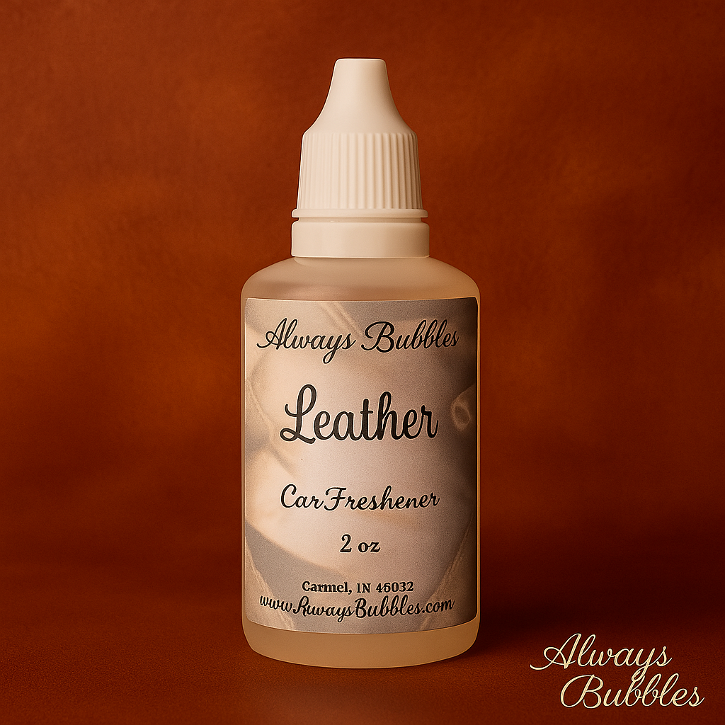 Leather– Luxury Car Freshener by Always Bubbles