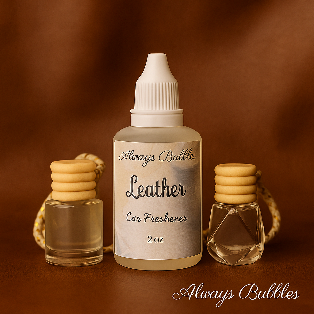 Leather– Luxury Car Freshener by Always Bubbles
