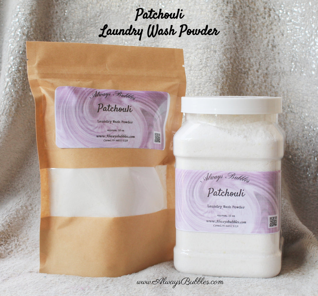 Eco-friendly Patchouli laundry wash powder with natural essential oils – Always Bubbles