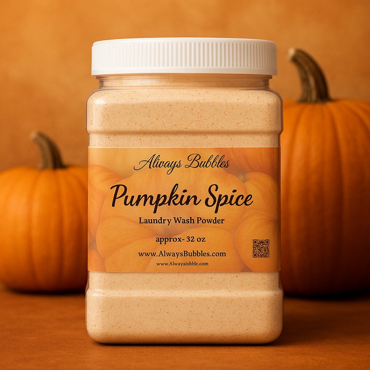 Pumpkin Spice All-Natural Laundry Wash Powder | Always Bubbles